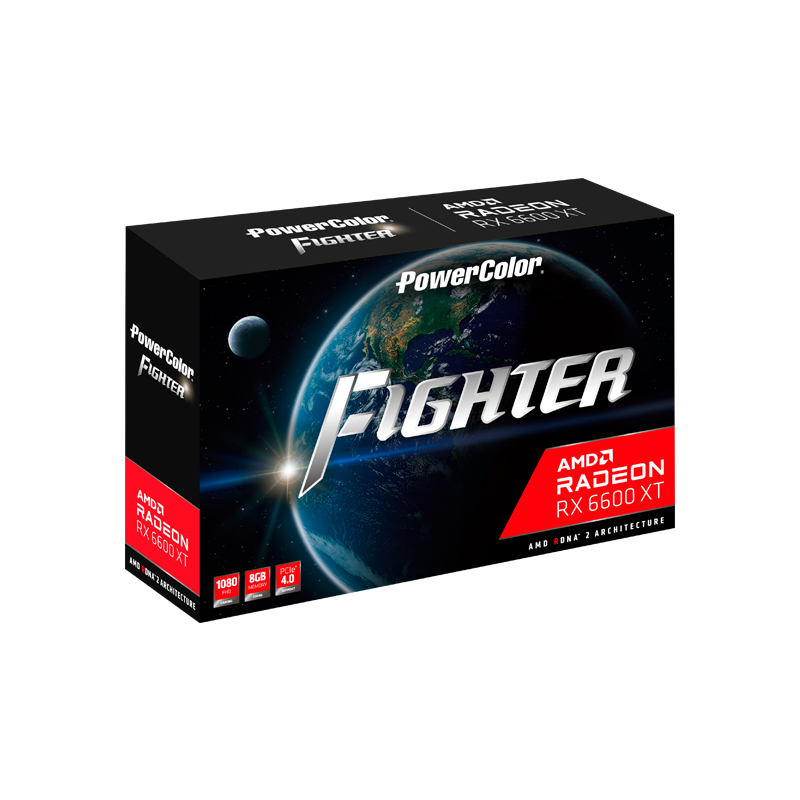 การ์ดจอ Power Color Fighter AMD Radeon RX 6600 XT 8GB GDDR6 VGA 6