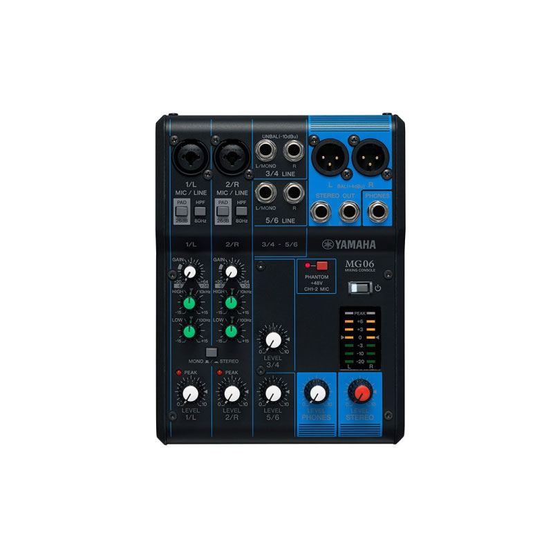 มิกเซอร์ Yamaha MG06 Analog Mixer มิกเซอร์ Yamaha MG06 Analog Mixer
