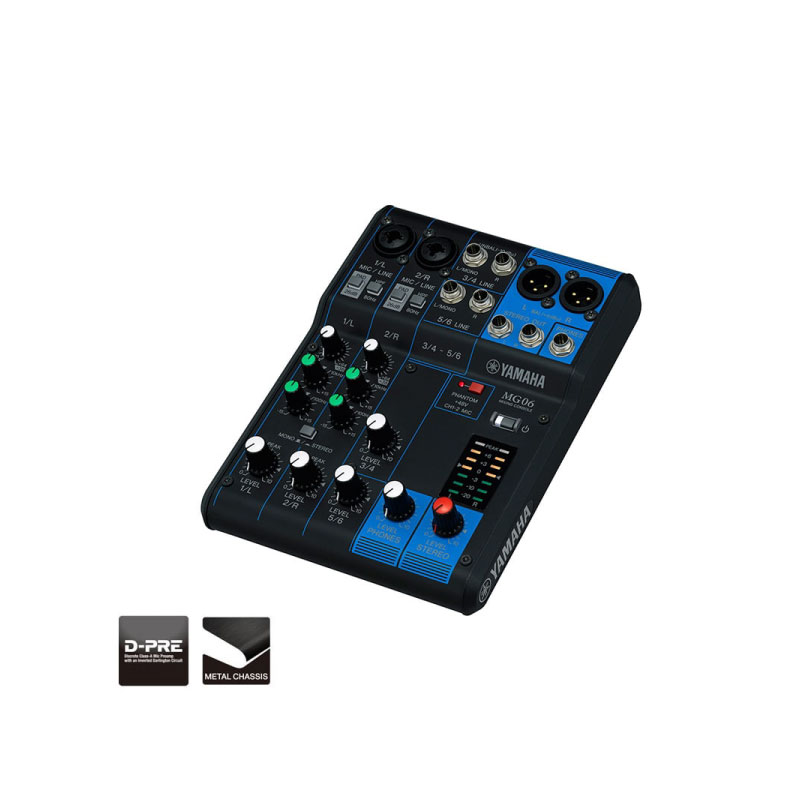 มิกเซอร์ Yamaha MG06 Analog Mixer Black