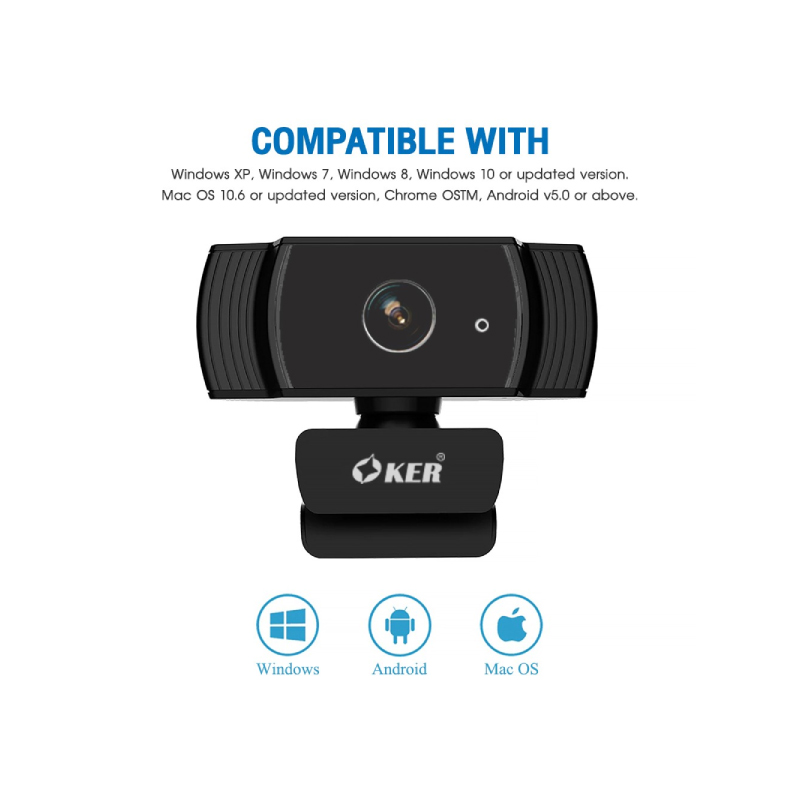 กล้อง OKER A229 Webcam Black