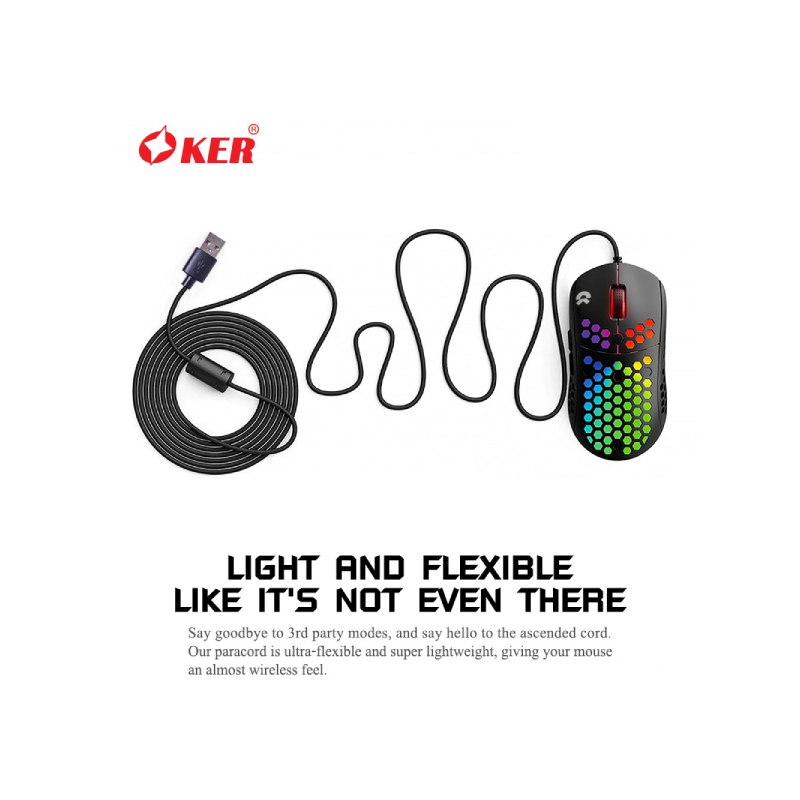 เมาส์ OKER G68 Gaming Mouse Black