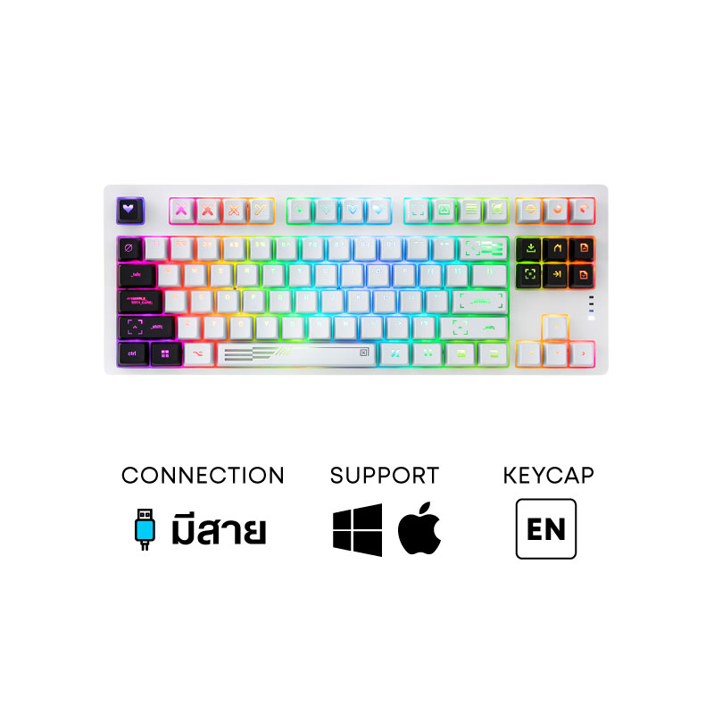 คีย์บอร์ด Loga Yaksa PRO Printstream TKL Mechanical Keyboard (EN)