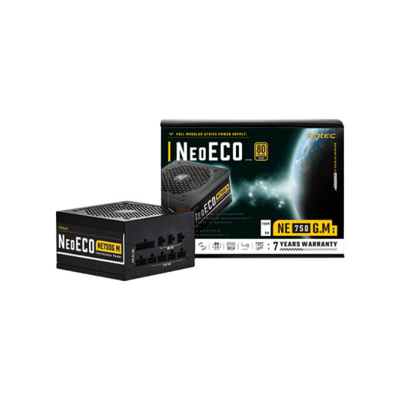 พาวเวอร์ซัพพลาย Antec NeoECO NE750G M 750W 80+ Gold Power Supply พาวเวอร์ซัพพลาย Antec NeoECO NE750G M 750W 80+ Gold Power Supply