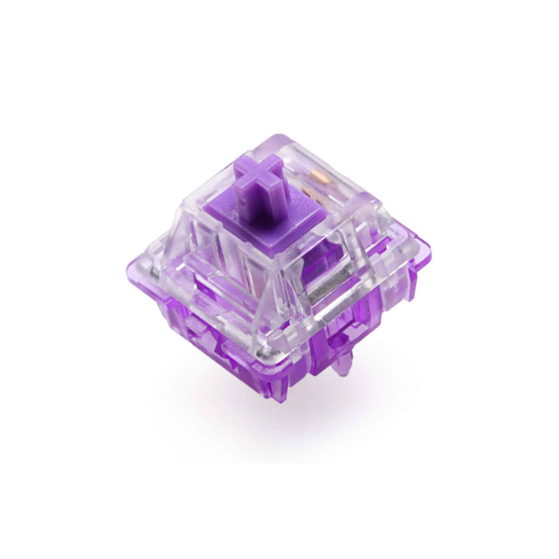 ชุดสวิตช์ Everglide Crystal Switch 5 Pin Purple Violet Tactile (10 Pieces) ชุดสวิตช์ Everglide Crystal Switch 5 Pin Purple Violet Tactile (10 Pieces)