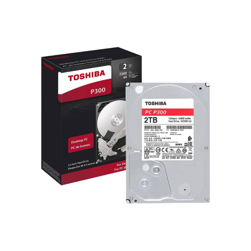 HDD Toshiba P300 2TB Harddisk
