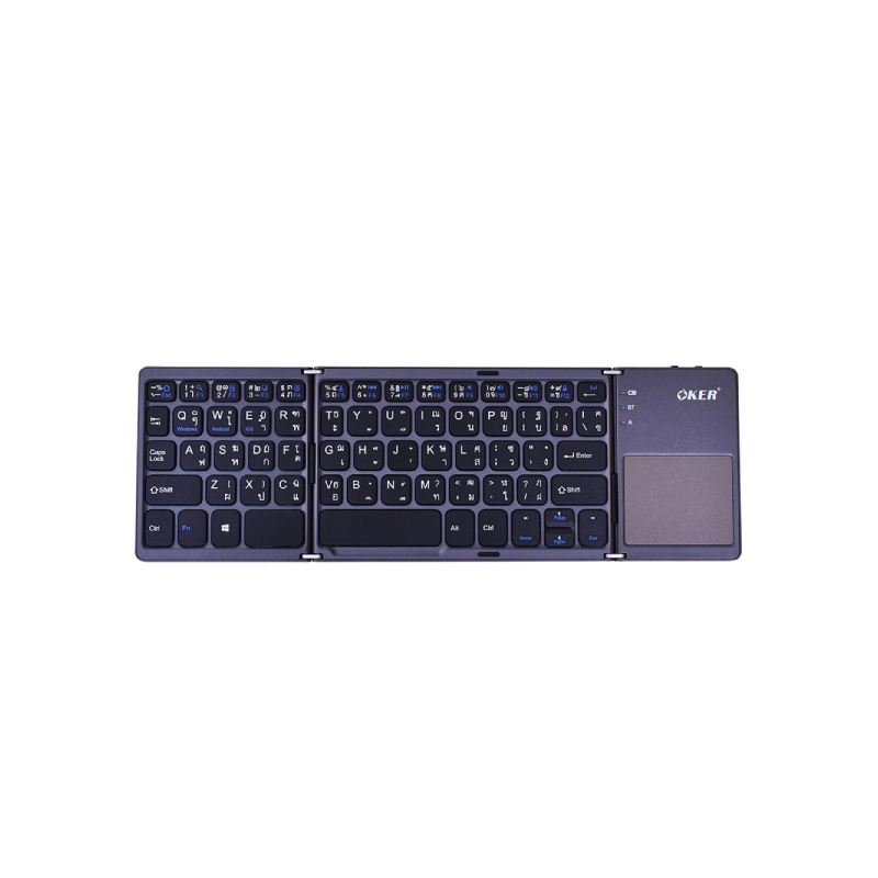 คีย์บอร์ด OKER BT-033 Wireless Folding Keyboard Black 1