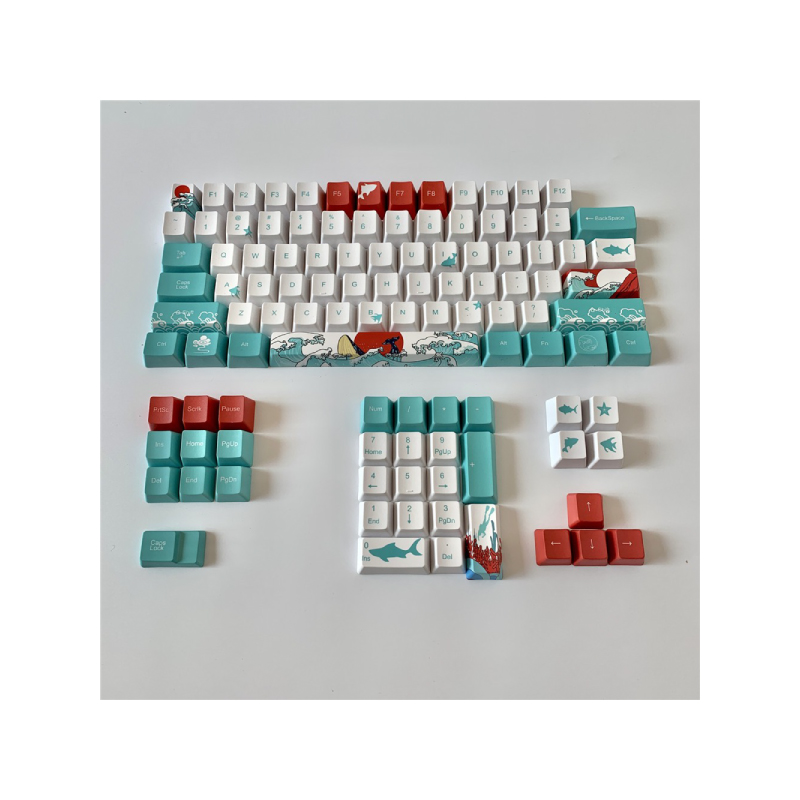 คีย์แคป AKKO Coral Sea PBT 108 Keys Keycap (EN) 4