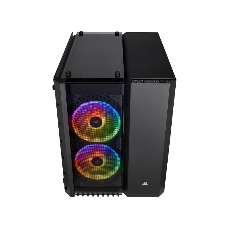 เคส Corsair 280X RGB Tempered Glass Micro ATX Computer Case Black