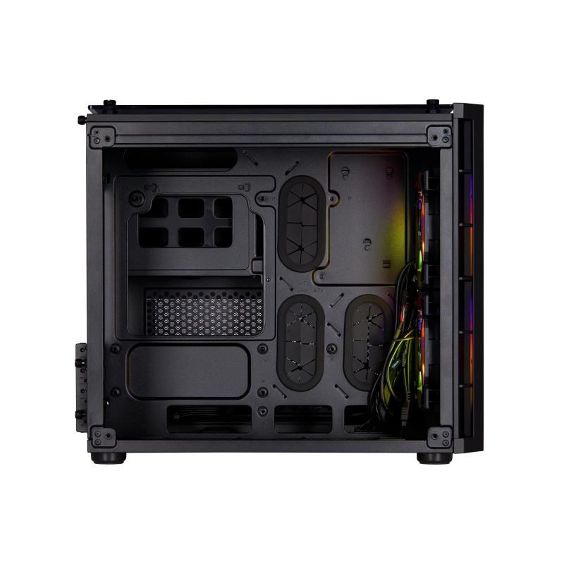 เคส Corsair 280X RGB Tempered Glass Micro ATX Computer Case Black