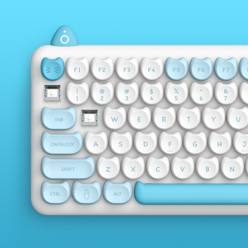 คีย์บอร์ด IQUNIX M80 Purry Cat Wireless Mechanical Keyboard (EN) Persian Kailh Brown Switch