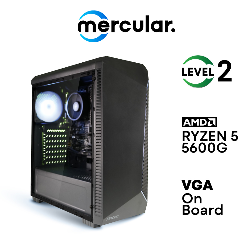 Mercular AMD Ryzen5 5600G Onboard Set 16 Computer Set Ram 8GB (8GBx1) SSD 240 GB