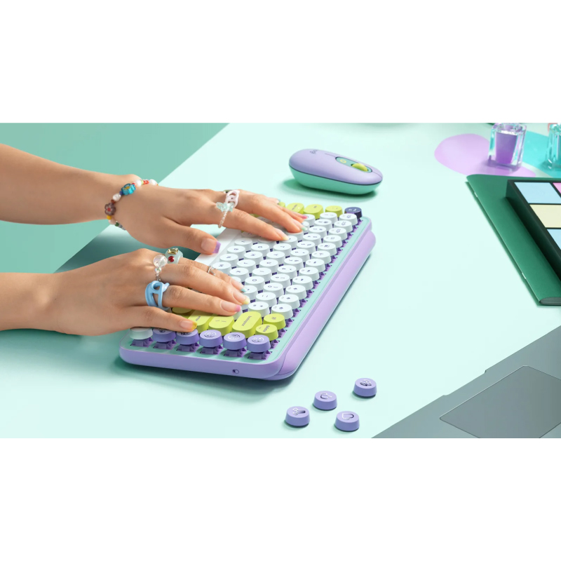 คีย์บอร์ด Logitech POP KEYS Wireless Mechanical Keyboard (EN/TH) Daydream