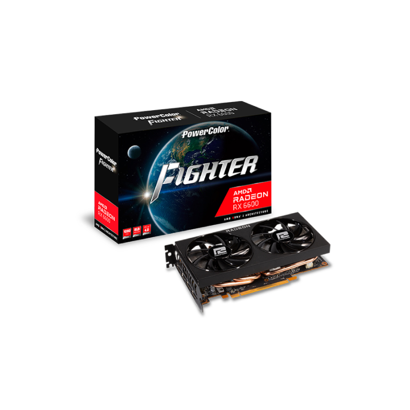 การ์ดจอ Power Color Fighter AMD Radeon RX 6600 8GB GDDR6 VGA