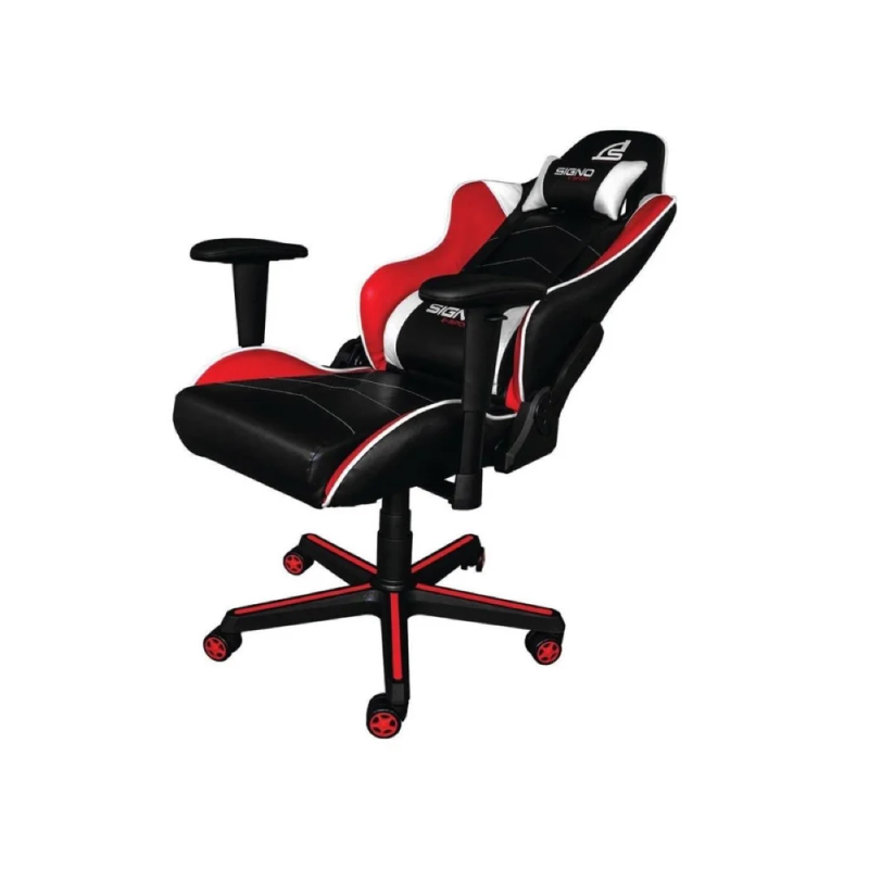 เก้าอี้เล่นเกม Signo GC-202 Gaming Chair Black/White