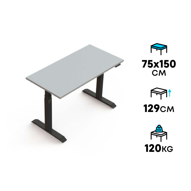 โต๊ะปรับระดับ Morningmonday 3-stage 75x150 Adjustable Desk