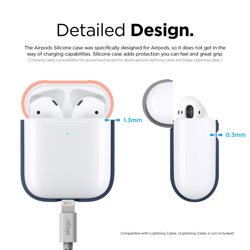 เคส Elago Silicone Duo Case AirPods 2 Wireless Charging Case