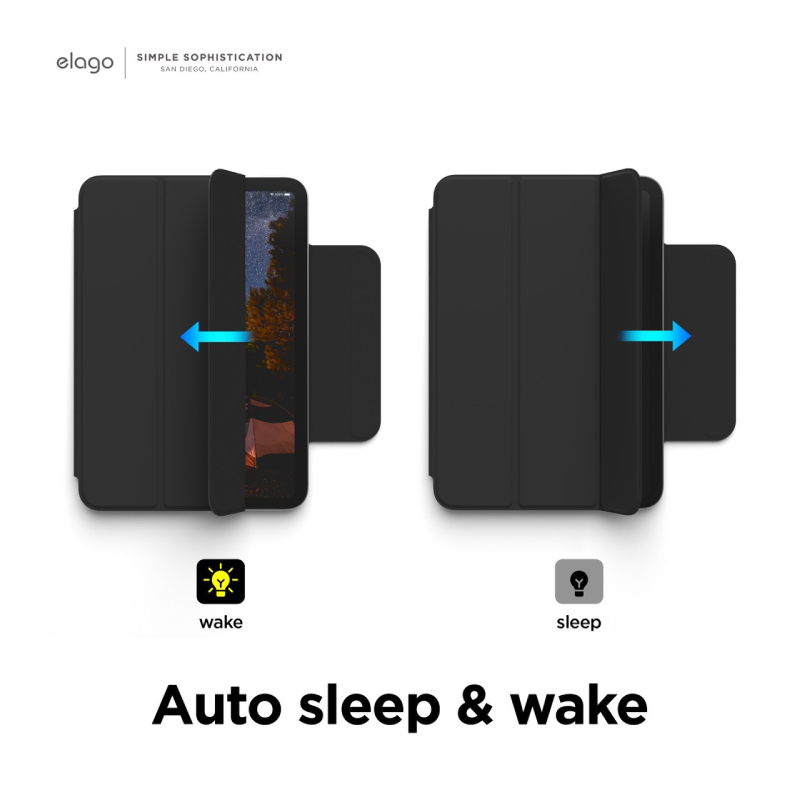 เคส Elago Smart Folio with Clasp Case iPad mini 6 (2021) Black