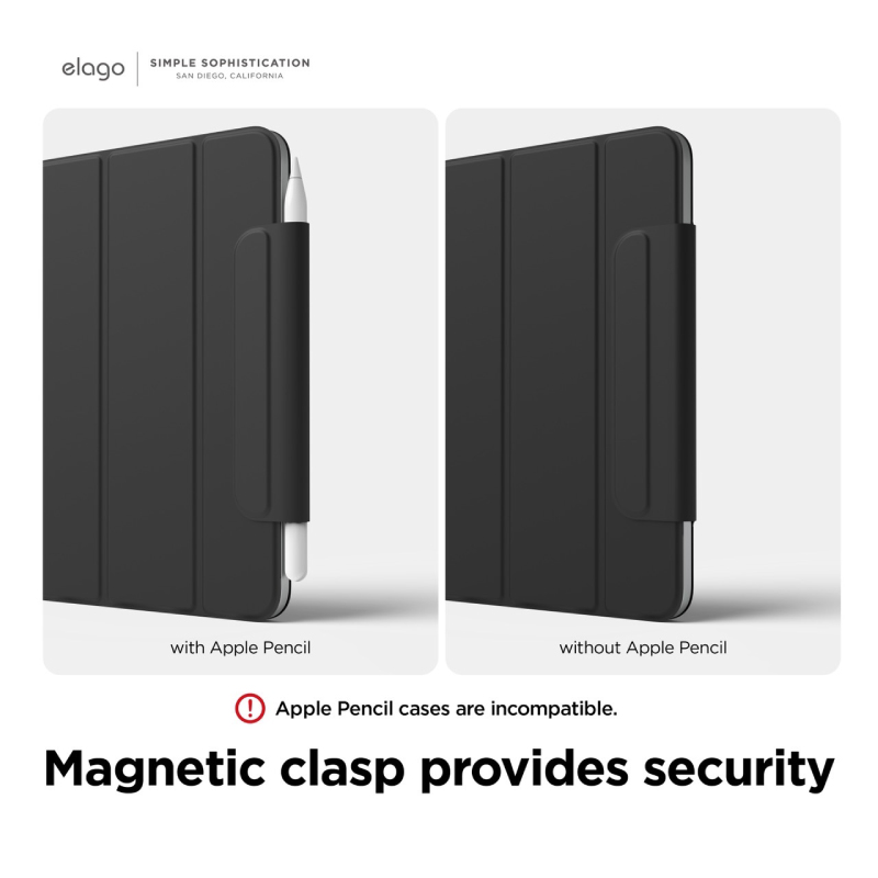 เคส Elago Smart Folio with Clasp Case iPad mini 6 (2021) Black