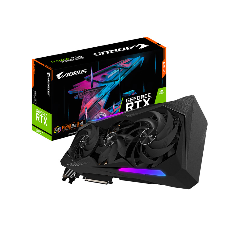 การ์ดจอ Gigabyte AORUS GeForce RTX 3070 Ti MASTER 8GB GDDR6 VGA