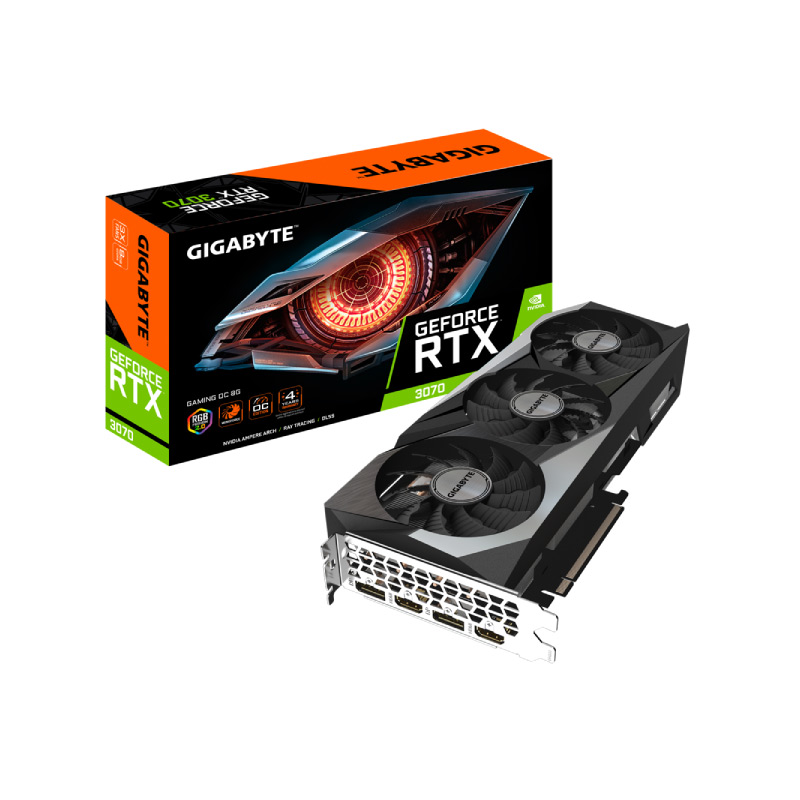 การ์ดจอ Gigabyte GeForce RTX 3070 GAMING OC 8GB GDDR6 (LHR) VGA