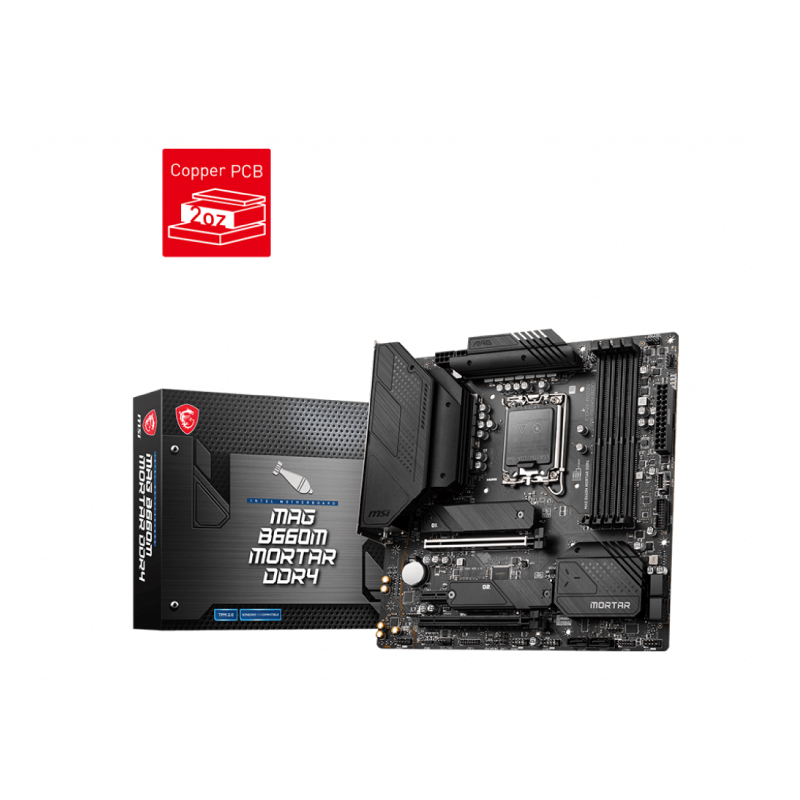 เมนบอร์ด MSI MAG B660M MORTAR DDR4 Mainboard