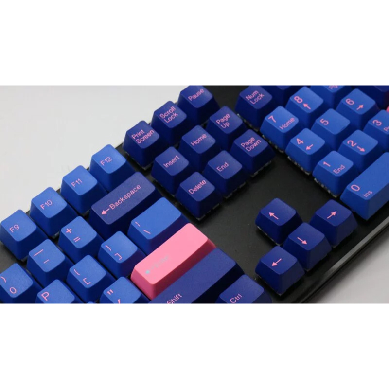 คีย์แคป Tai-Hao T5 Blue/Pink ABS Double Shot 115 Keys Keycaps (EN)