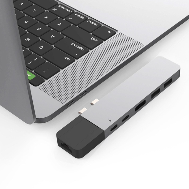 ตัวแปลง Hyper HyperDrive NET 6-in-2 USB-C Hub Silver
