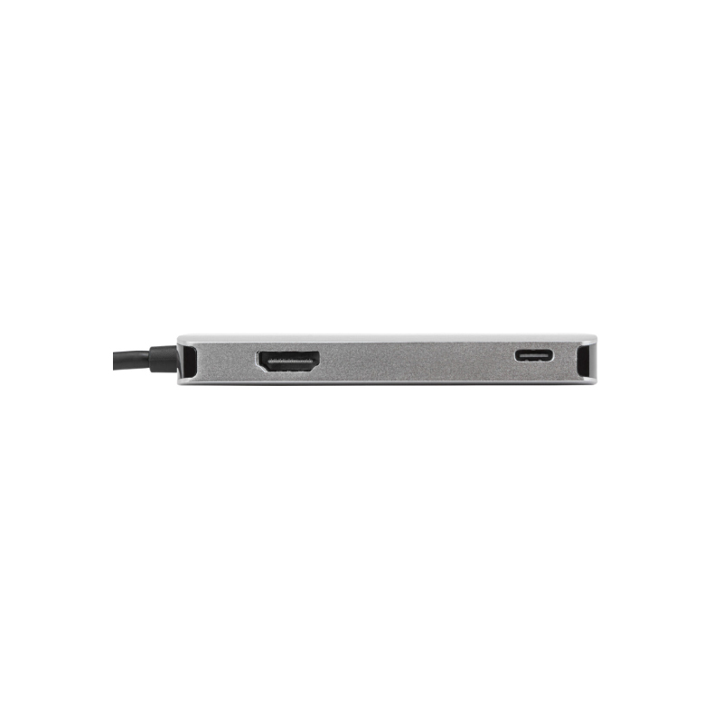 ตัวแปลง Targus ACA953 Multi-Port Single Video Adapter and Card Reader with 100W PD USB-C Hub Silver