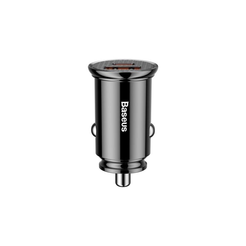 ที่ชาร์จในรถ Baseus CCALL-YS01 Circular Plastic A+C 30W PPS Car Charger Black