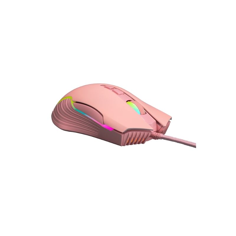 เมาส์ EGA M5 Gaming Mouse Pink