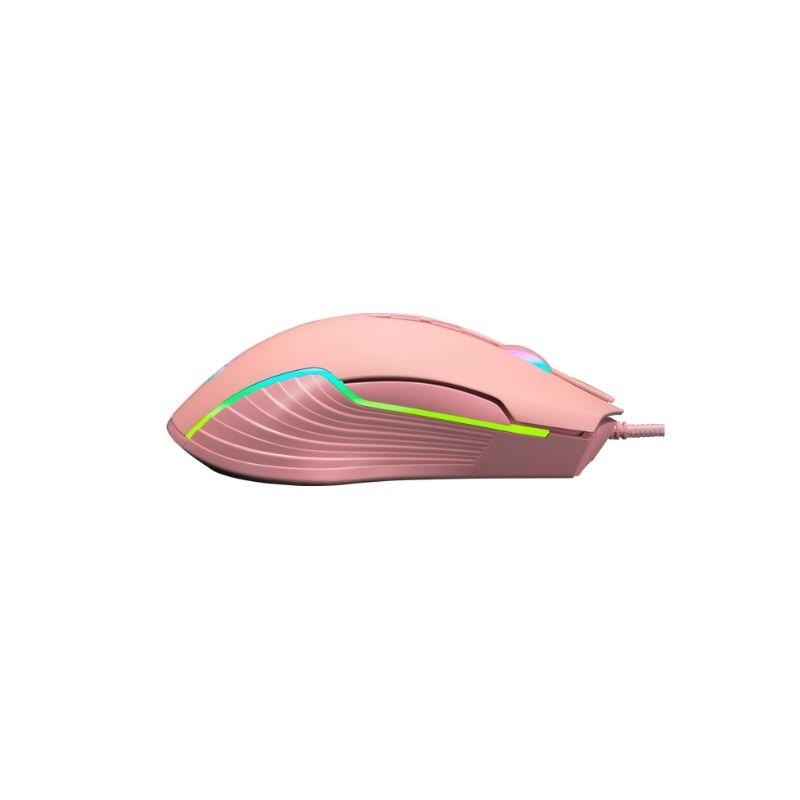 เมาส์ EGA M5 Gaming Mouse Pink