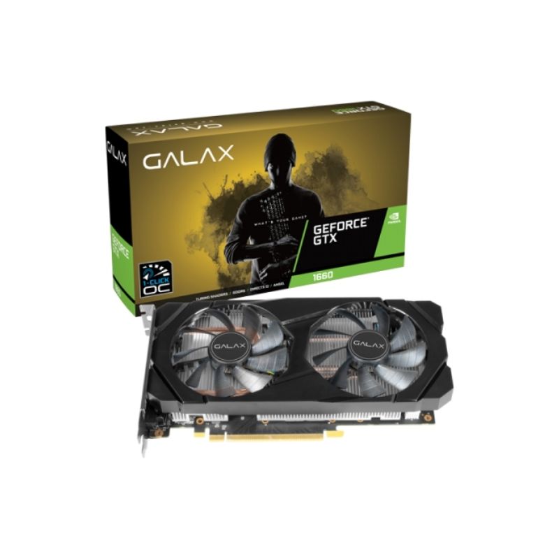 การ์ดจอ Galax GeForce GTX 1660 1 Click OC 6GB GDDR5 192 Bit VGA