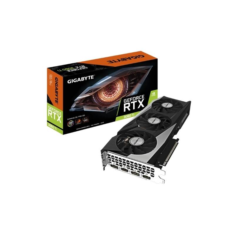 การ์ดจอ Gigabyte GeForce RTX 3060 Ti GAMING OC PRO 8G GDDR6 256 Bit REV. 3.0 VGA