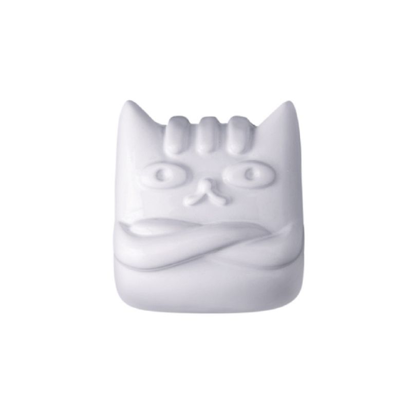 loga-metallic-keycap-series-beta-the-robo-cat-keycaps-white-front-view