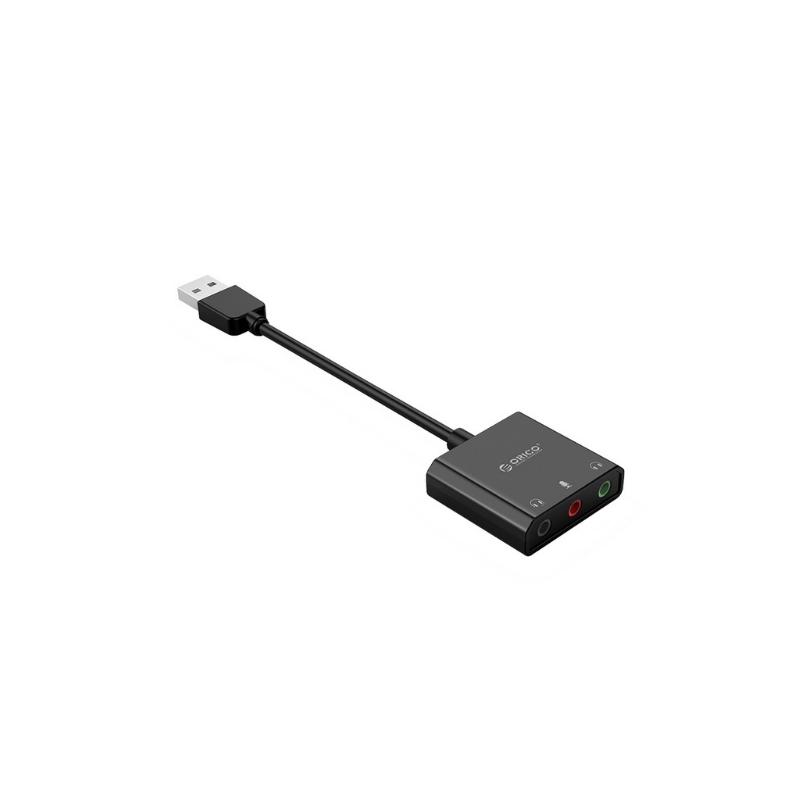 การ์ดเสียง ORICO SKT3 USB External Sound Card Black