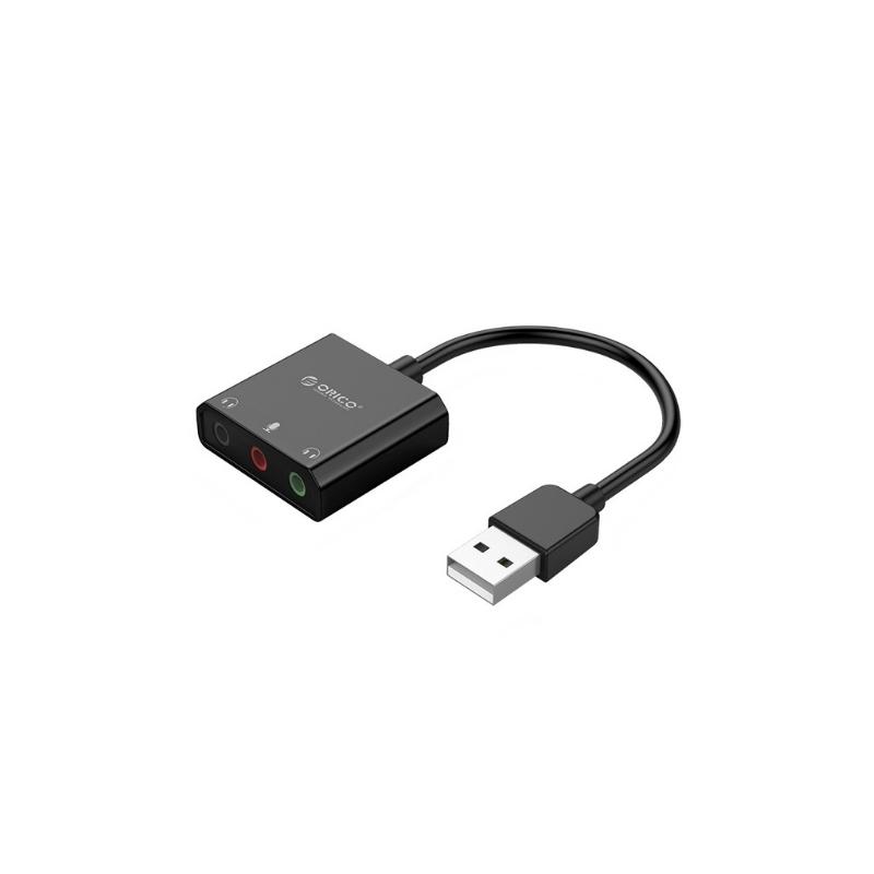 การ์ดเสียง ORICO SKT3 USB External Sound Card Black
