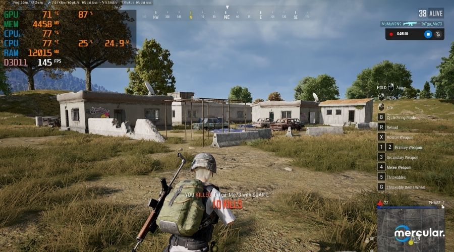 Lenovo Legion 5 Pro 16ACH6H-82JQ0075TA ทดสอบการเล่นเกม PUBG