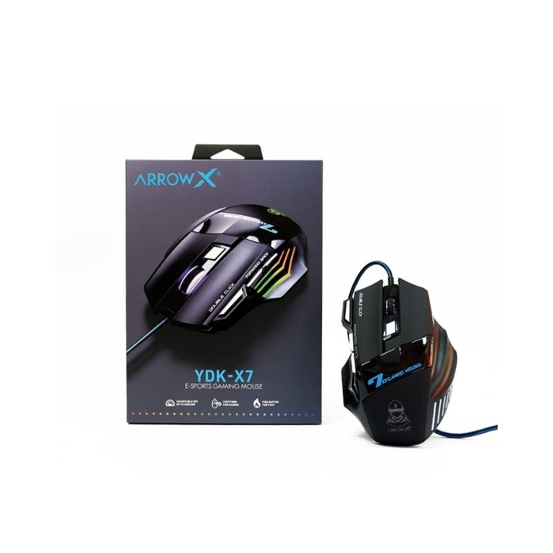 เมาส์ ArrowX YDK-X7 Gaming Mouse Black