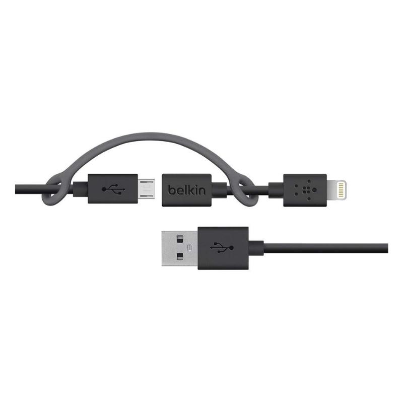 สายชาร์จ Belkin 2in1 USB A to Lightning+Micro USB Charging Cable 90cm 2