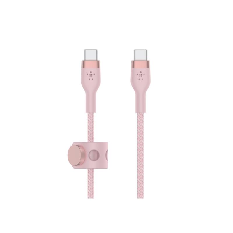 belkin-boost-charge-duraflex-pro-silicone-usb-c-to-usb-c-charging-cable-1m-pink-front