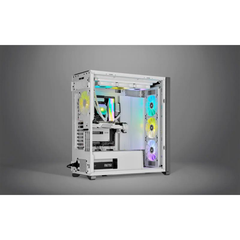 พัดลมระบายความร้อน Corsair iCUE ML120 RGB ELITE Premium Triple Pack Cooling Fan White