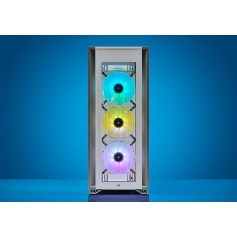 พัดลมระบายความร้อน Corsair iCUE ML120 RGB ELITE Premium Triple Pack Cooling Fan White