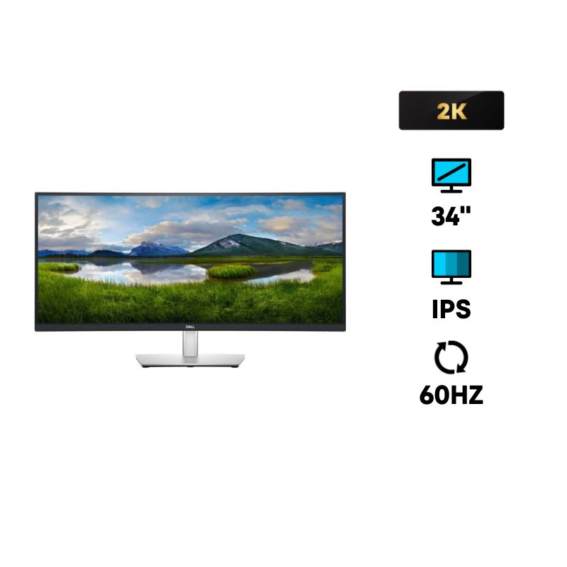 จอคอม Dell P3421WM 34" IPS 2K Curved Monitor 60Hz