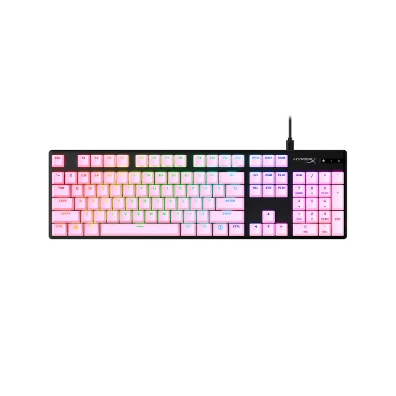 คีย์แคป HyperX Full key Set PBT 104 Keys Keycap (EN) Pink
