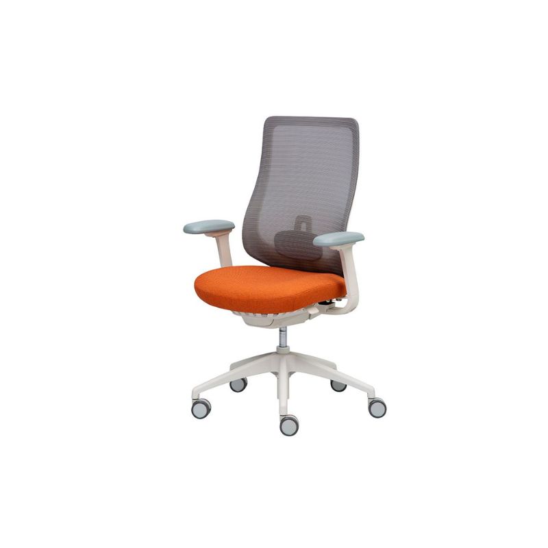 modernform-series-16s-white-edition-office-chair-orange-front-left-view