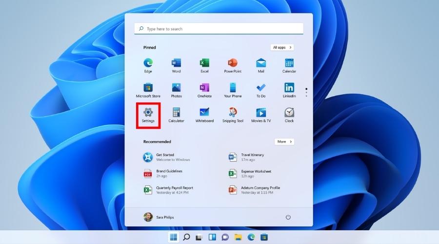 วิธีเปลี่ยนวอลเปเปอร์คอม windows 11 desktop start menu