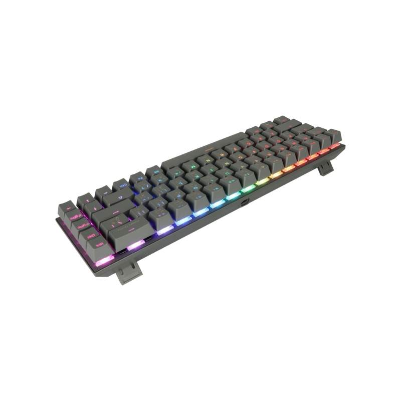 คีย์บอร์ด Tsunami MK-68 Max Wireless Mechanical Gaming Keyboard (EN/TH) Cement Gray Blue Switch 4