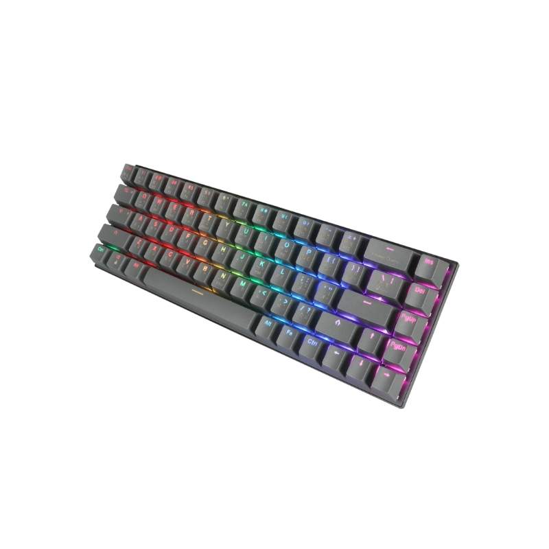 คีย์บอร์ด Tsunami MK-68 Max Wireless Mechanical Gaming Keyboard (EN/TH) Cement Gray Blue Switch 3