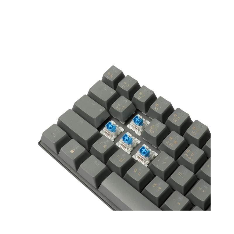 คีย์บอร์ด Tsunami MK-68 Max Wireless Mechanical Gaming Keyboard (EN/TH) Cement Gray Blue Switch 5