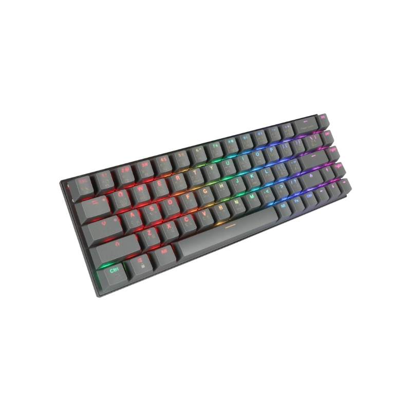 คีย์บอร์ด Tsunami MK-68 Max Wireless Mechanical Gaming Keyboard (EN/TH) Cement Gray Brown Switch